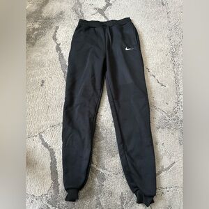 Nike Black Joggers with White Swoosh